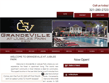 Tablet Screenshot of grandevilleatjubileepark.com